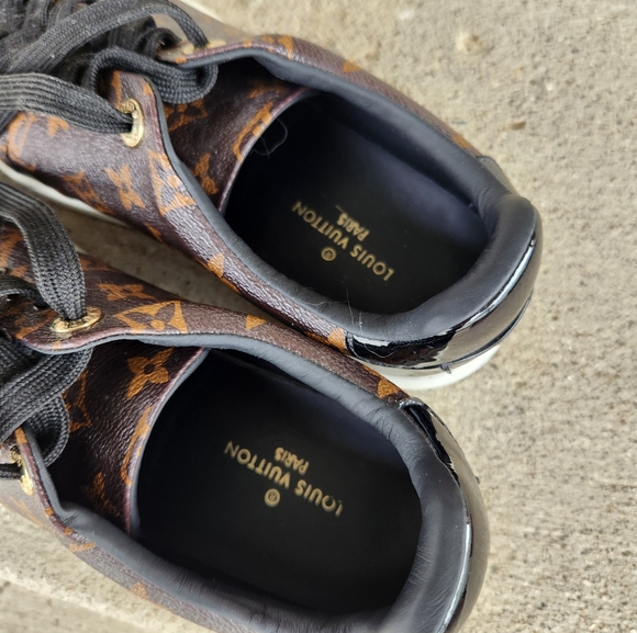 Luxury Monogram Canvas Sneakers Tennis Shoes - Picture 2 of 9